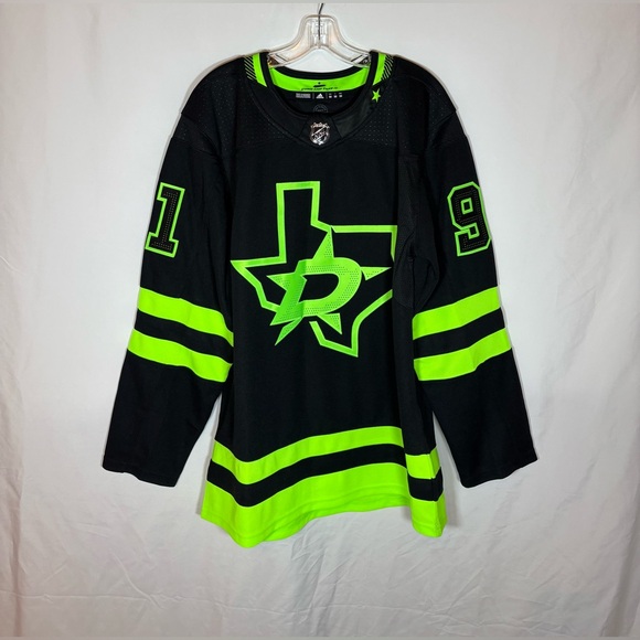 Adidas Dallas Stars #91 Seguin Blackout Hockey Jersey Size 50 M